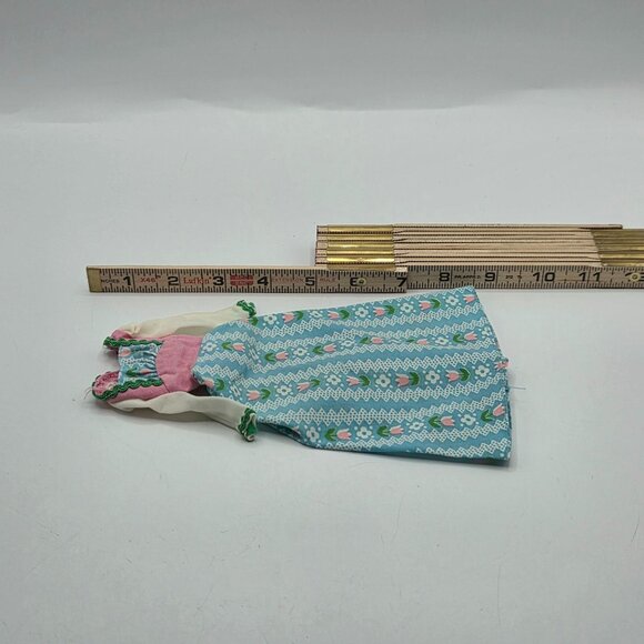 Vintage 1975 Mattel Sweet 16 Barbie Peasant Dress With Dutch Tulips Pattern - Picture 3 of 4